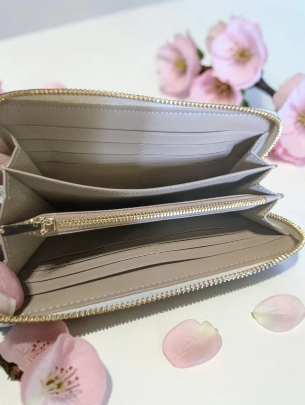 NWT COACH White Floral Zip Wristlet with Pastel Accents